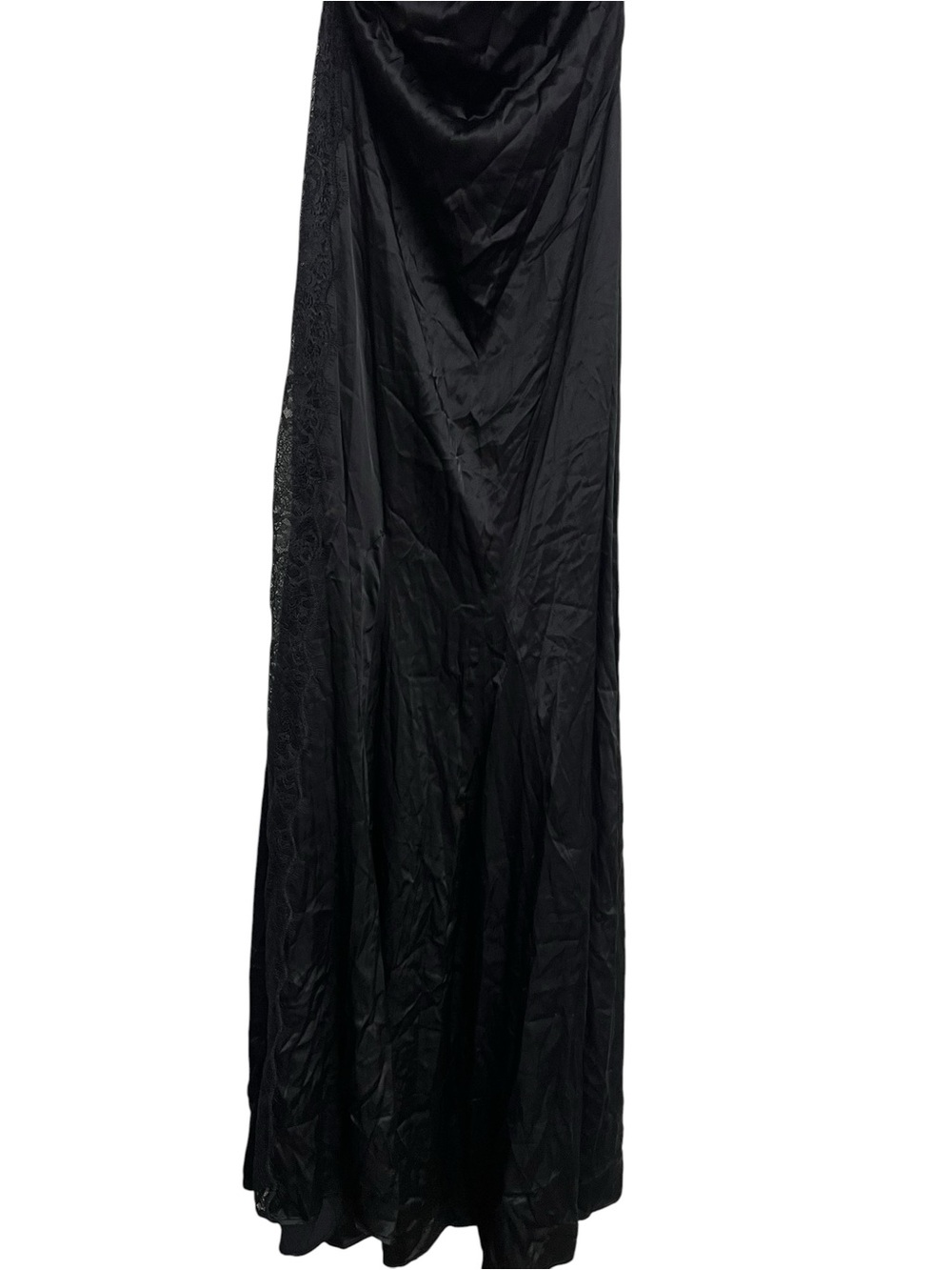 New NBD Rowan Black Gown Lace Panel Maxi Dress Ruched Off The Shoulder Formal - Picture 8 of 14